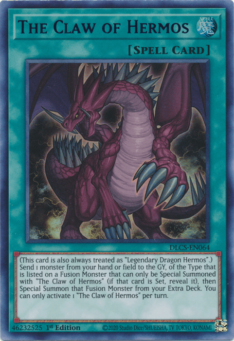 The Claw of Hermos (Blue) [DLCS-EN064] Ultra Rare (ONLINE ORDER ONLY)