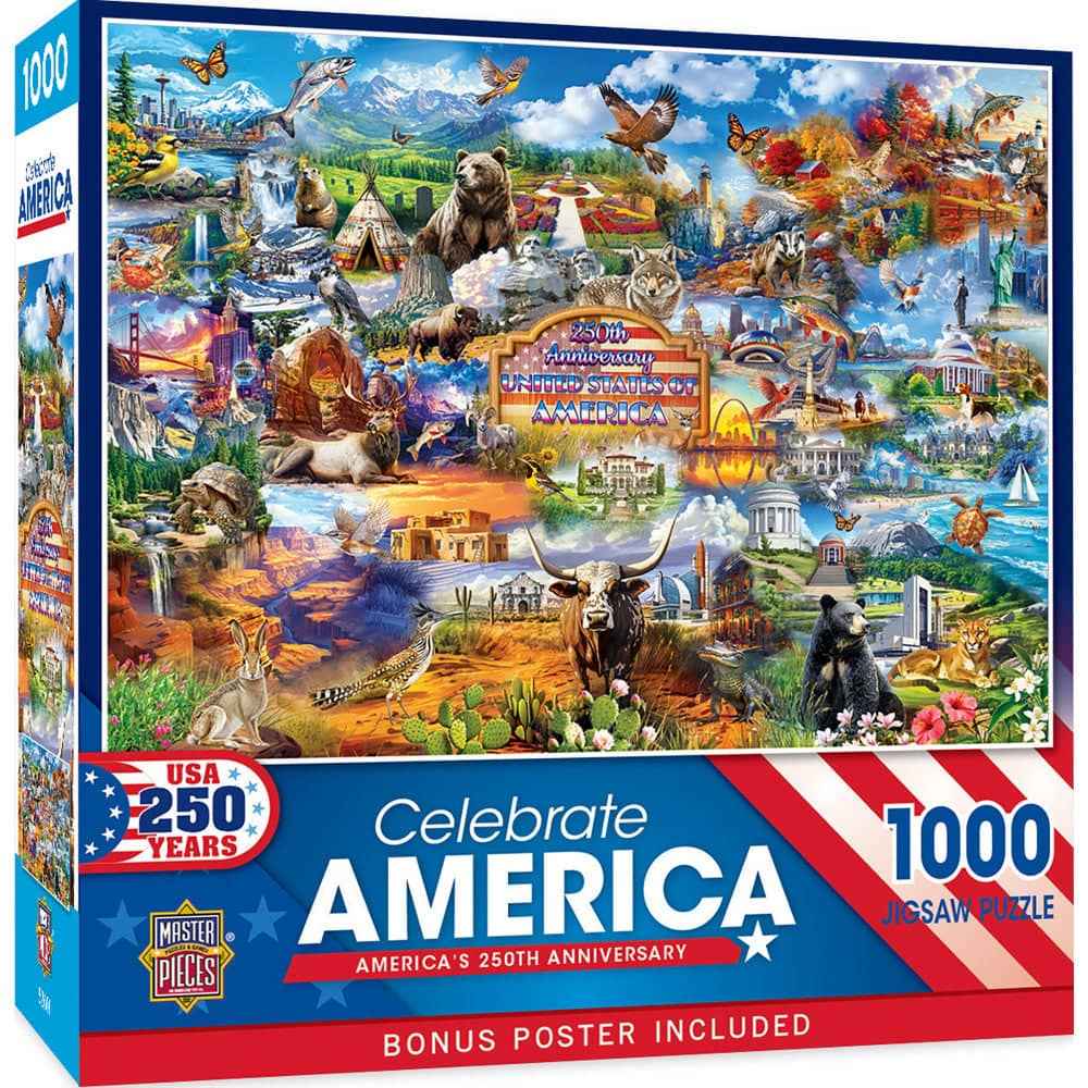 Celebrate America - America's 250th Anniversary 1000 Piece Jigsaw Puzzle
