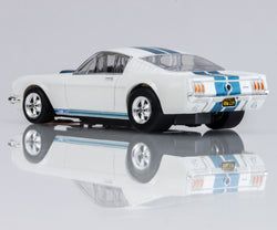 AFX 1965 Shelby Mustang GT350 HO Scale Slot Car (White) (LWB) (Mega G+) 22068 (ONLINE ORDER ONLY)