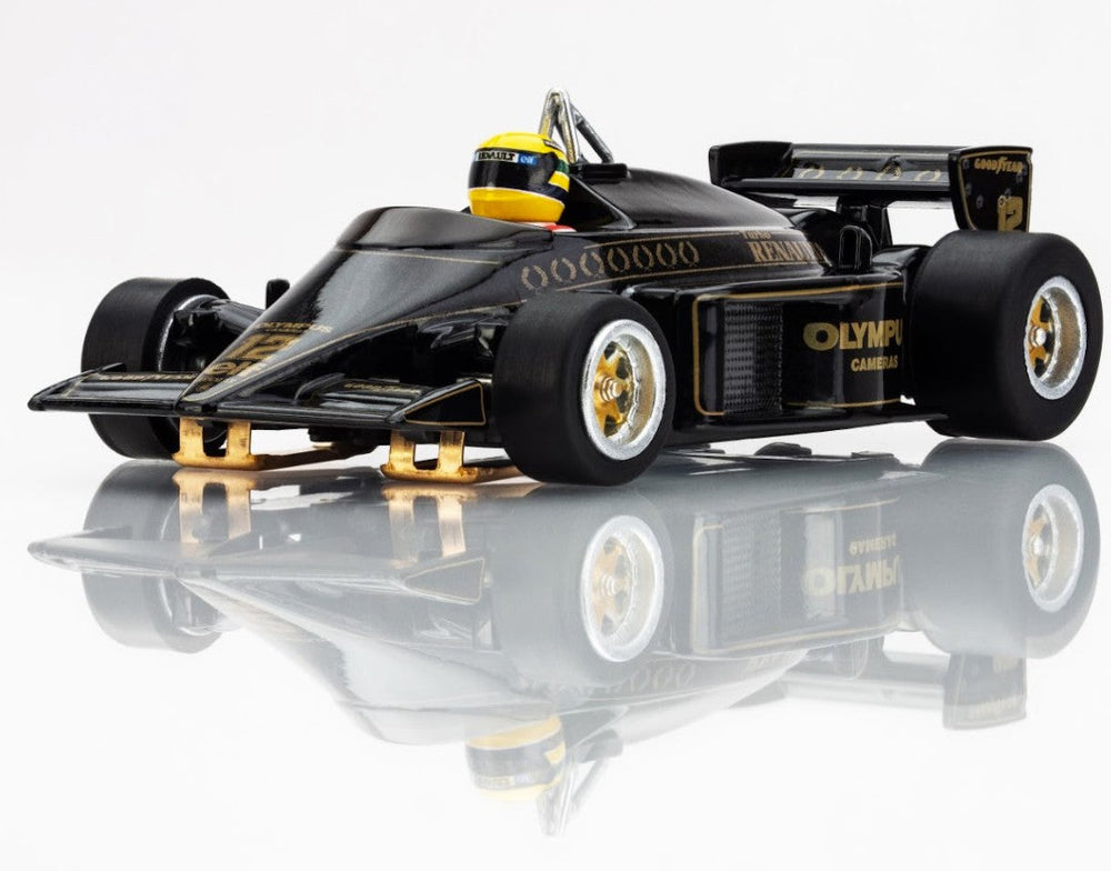 AFX Limited Edition Lotus 97T Ayrton Senna Black/Gold HO Scale Slot Car – 22113