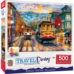 Travel Diary - San Francisco Rise 500 Piece Jigsaw Puzzle (ONLINE ORDER ONLY)