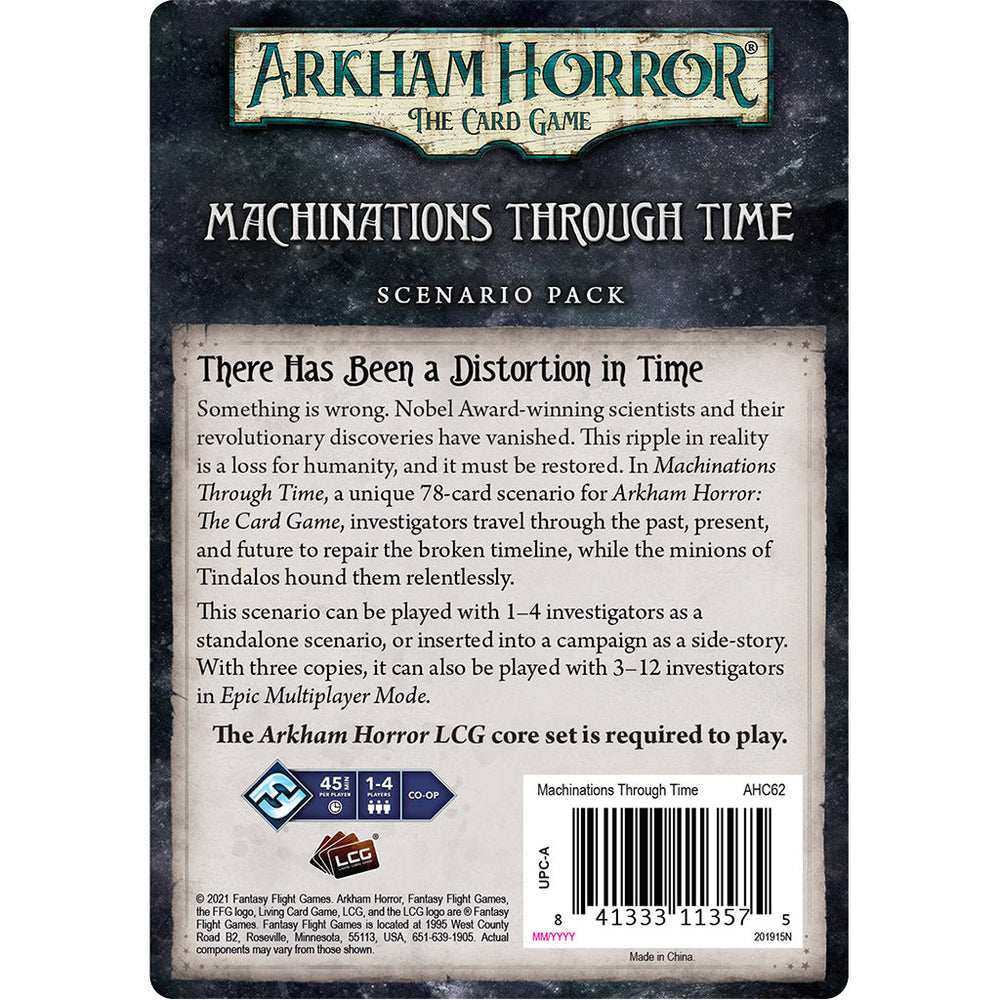 Arkham Horror LCG: Machinations Through Time Scenario Pack