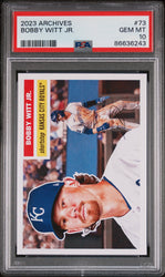 2023 TOPPS ARCHIVES BOBBY WITT JR.  #73 - PSA 10 (Online Order Only)