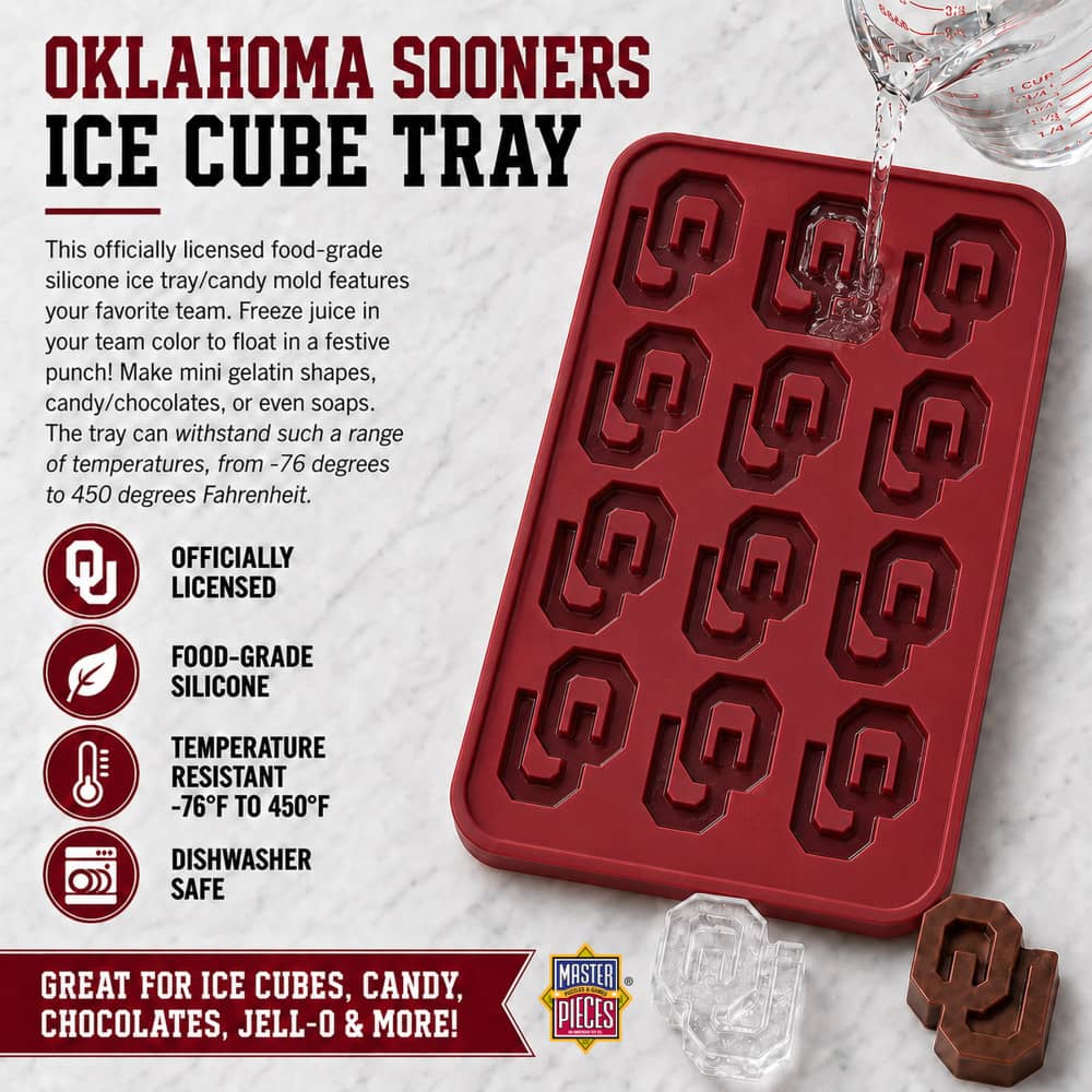 Oklahoma Sooners Ice Cube Tray