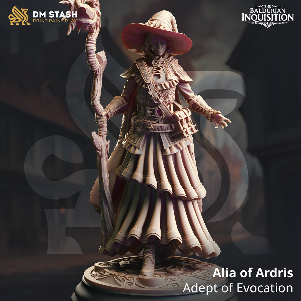 Alia of Ardris, Adept of Evocation (Female Human Wizard) (Online Order Only)