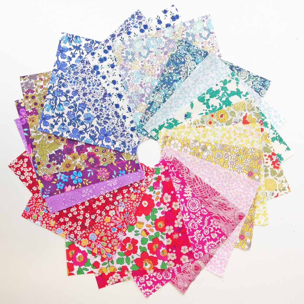 Liberty Tana Lawn® 5” Patchwork Square Kit – Pack of 20 Assorted Fabrics (ONLINE ORDER ONLY)