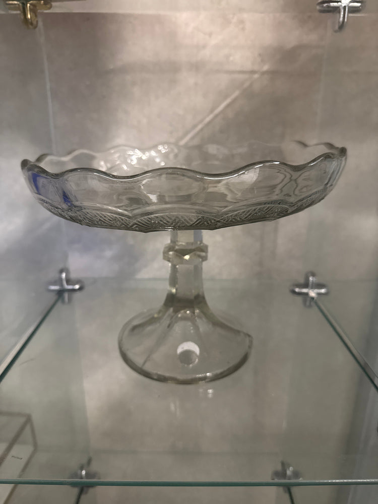 ALL'ORIGINE GLASS CLAKE SERVING STAND GRAY (Online Order Only)