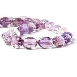 Amethyst Straight Drill Checkerboard Faceted Oval (ONLINE ORDER ONLY)