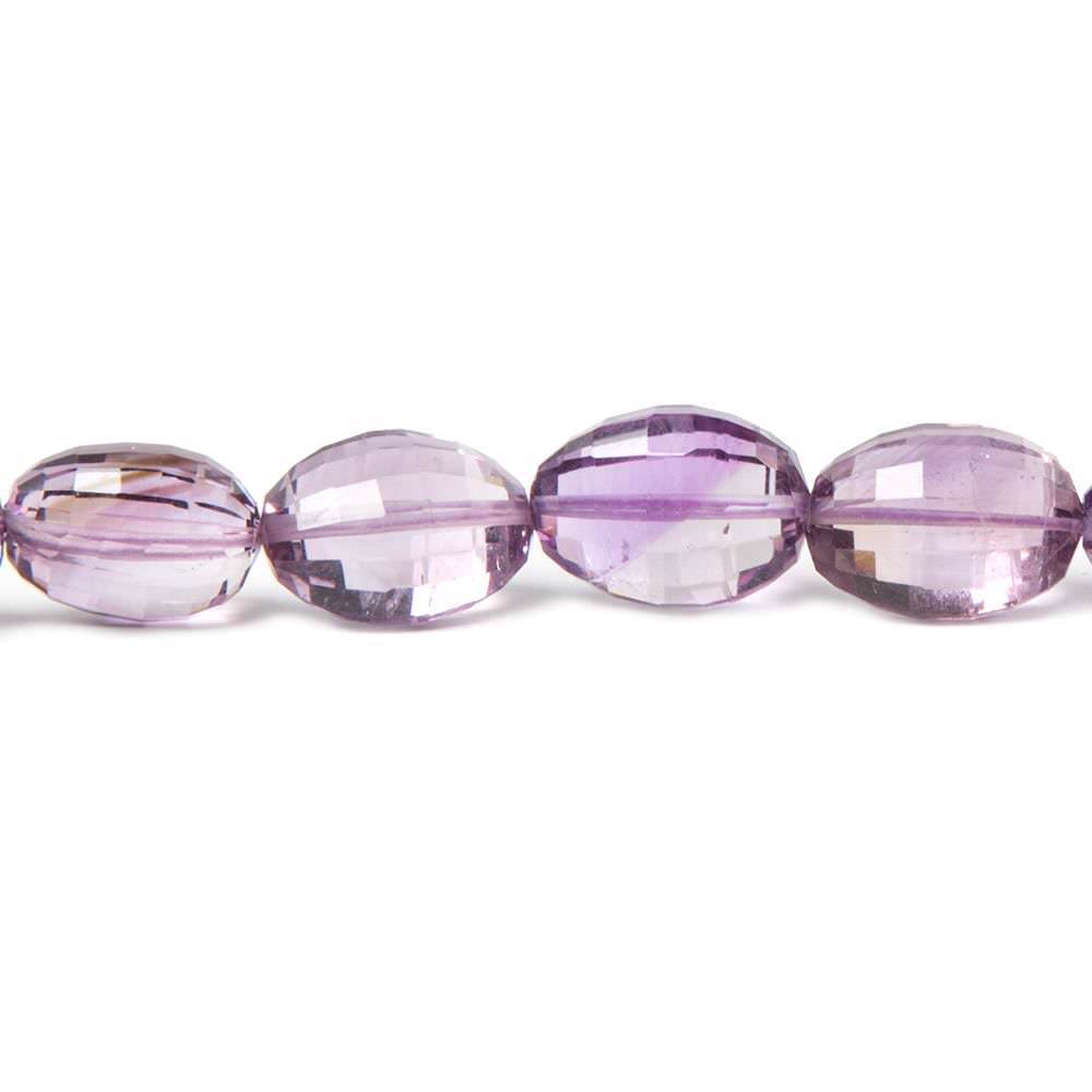 Amethyst Straight Drill Checkerboard Faceted Oval (ONLINE ORDER ONLY)