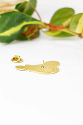 Atlantic Footballfish Enamel Pin (Himantolophus groenlandicus)