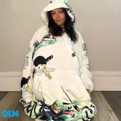 Zoro One Piece Wearable Blanket Hoodie for Kids & Adults | OLM Toys (ONLINE ORDER ONLY)