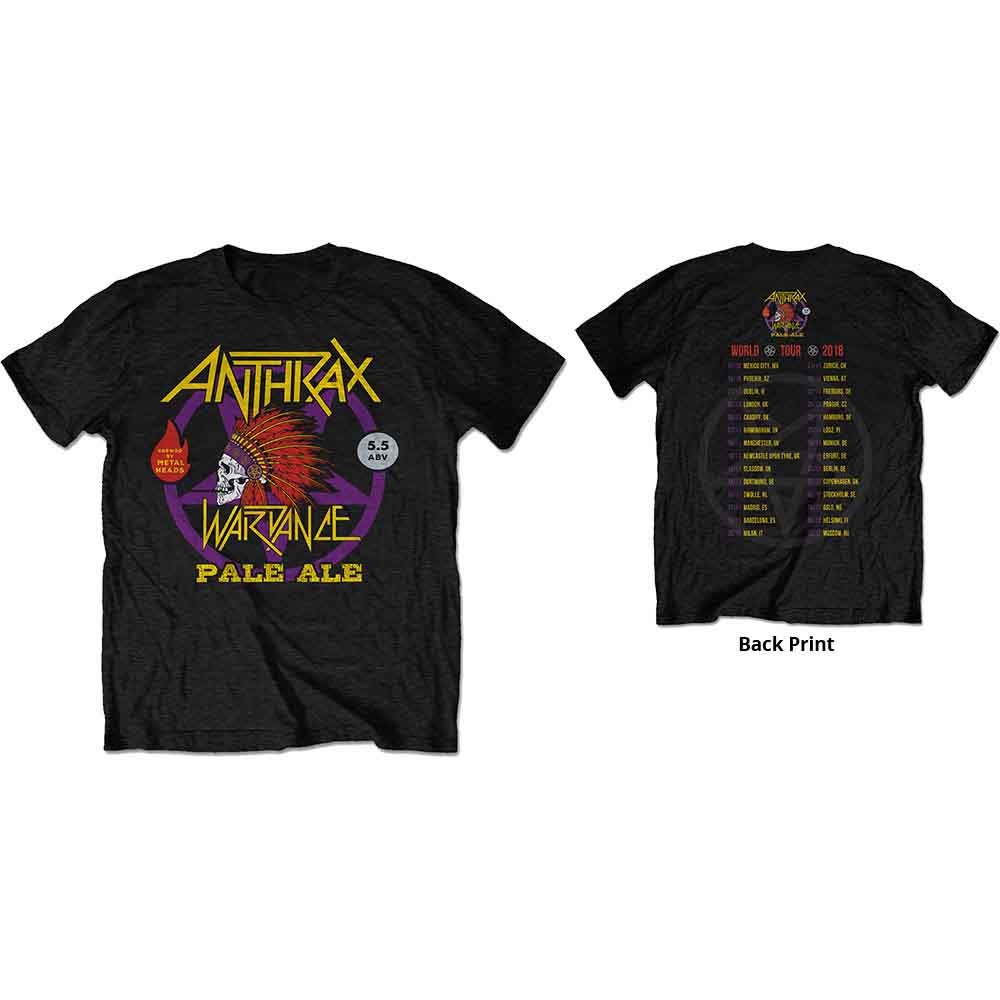 Anthrax - War Dance Paul Ale World Tour 2018 [T-Shirt] (ONLINE ORDER ONLY)