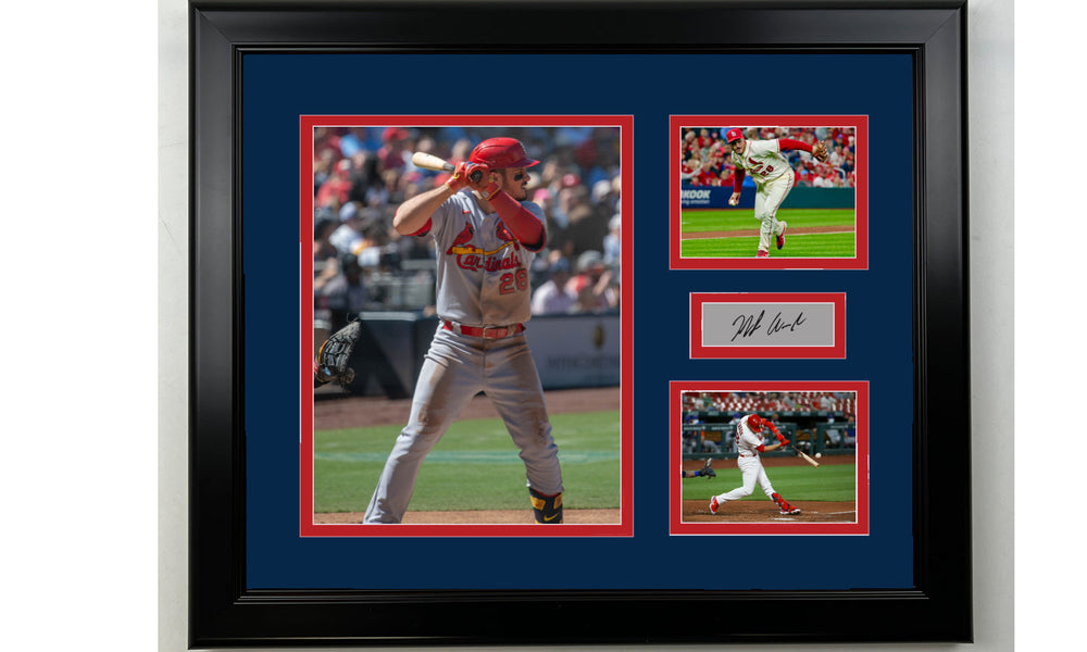 Framed Nolan Arenado St. Louis Cardinals Facsimile Laser Engraved Signature Baseball 14x11 3 Photo Collage (ONLINE ORDER ONLY)