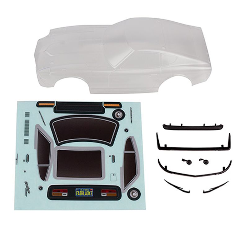 Team Associated SR27 Datsun 240Z Body Set, Clear 21812 (ONLINE ORDER ONLY)