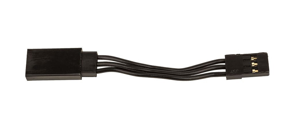 Team Associated 50mm Servo Wire Extensions Black (1.97in) (ONLINE ORDER ONLY)