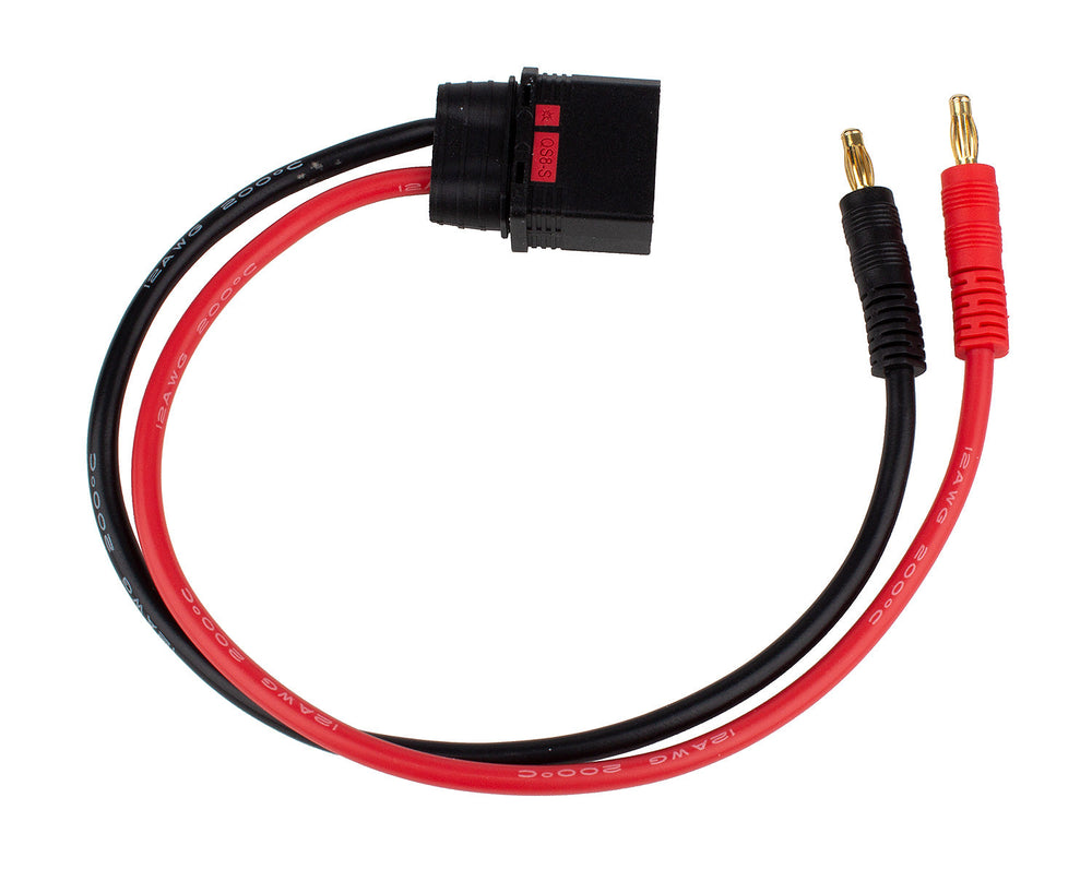 Team Associated QS8 350mm Charge Lead 4mm (ONLINE ORDER ONLY)