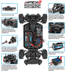 Team Associated Apex2 Hoonitruck RTR 1/10 Electric 4WD Truck 2.4GHz Radio (ONLINE ORDER ONLY)