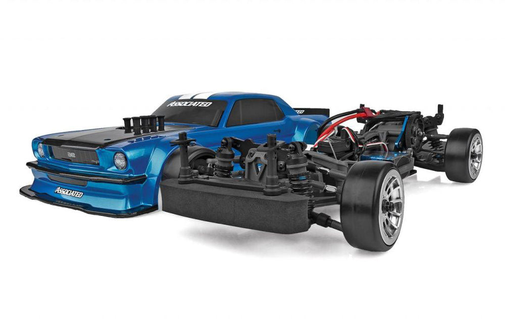 Team Associated DC10 RTR 1/10 Scale Electric Brushless RWD Drift Car - Blue