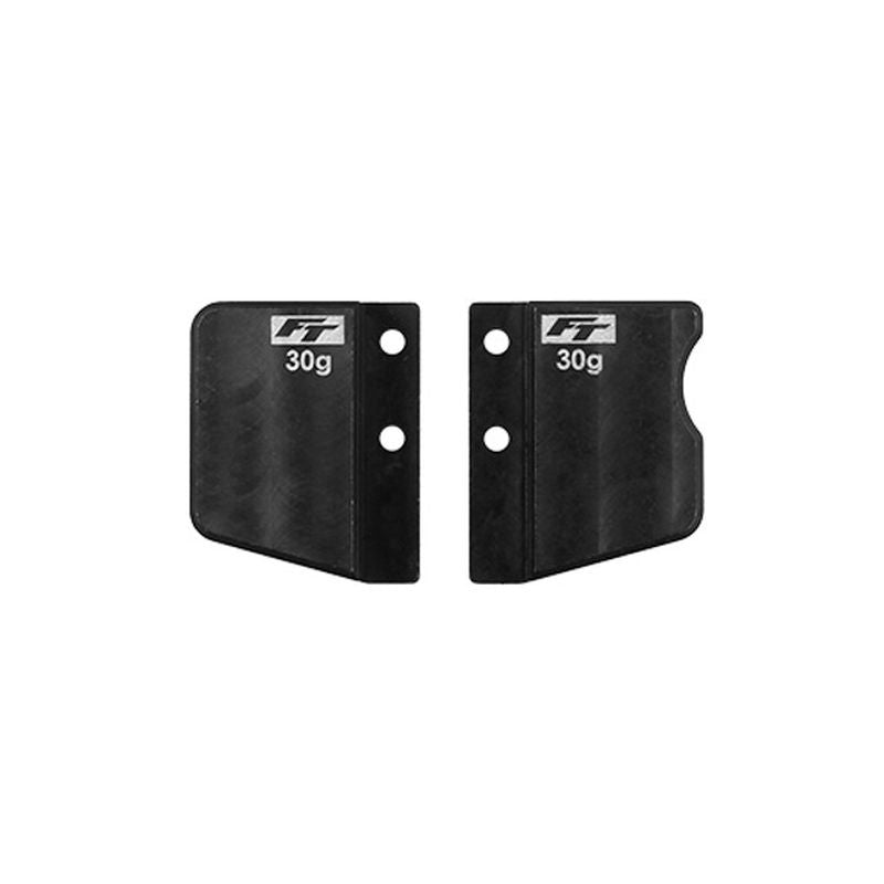 Team Associated RC10TC8 FT Steel Front and Rear Short Battery Weight Set, 32091 (ONLINE ORDER ONLY)