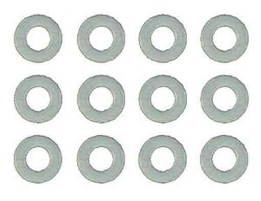 Team Associated Nylon Front Axle Washers 12-Pack for RC Vehicles