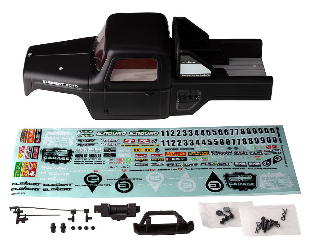 Team Associated Enduro Ecto Black Body Set Painted (ONLINE ORDER ONLY)