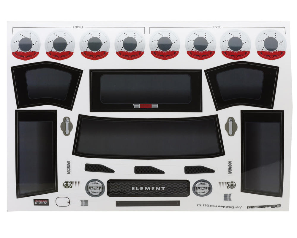 Element RC Enduro SE Utron Body Set Clear (ONLINE ORDER ONLY)