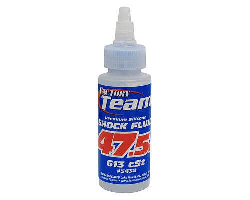 Team Associated 47.5 Weight Silicone Shock Oil 2oz RC Suspension Fluid