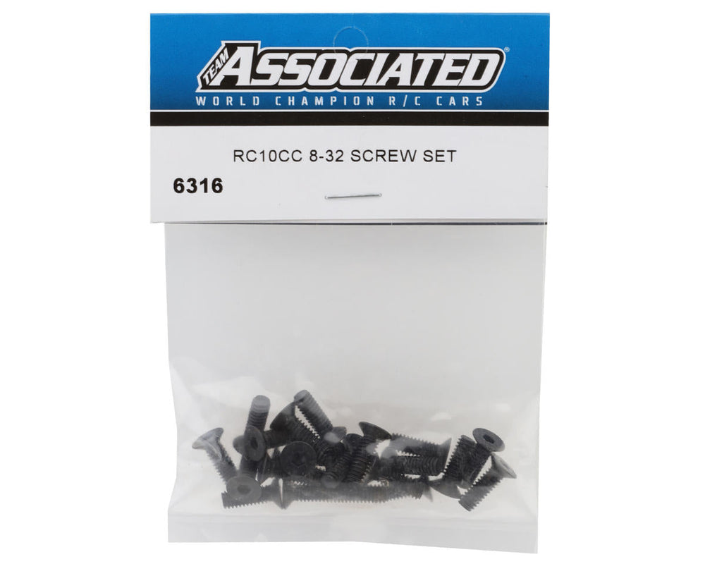 Team Associated RC10CC 8-32 Screw Set 6316 (ONLINE ORDER ONLY)