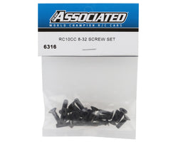 Team Associated RC10CC 8-32 Screw Set 6316 (ONLINE ORDER ONLY)