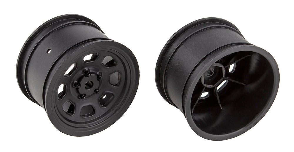 Team Associated SR10 Black Rear Wheels 1 pair (ONLINE ORDER ONLY)