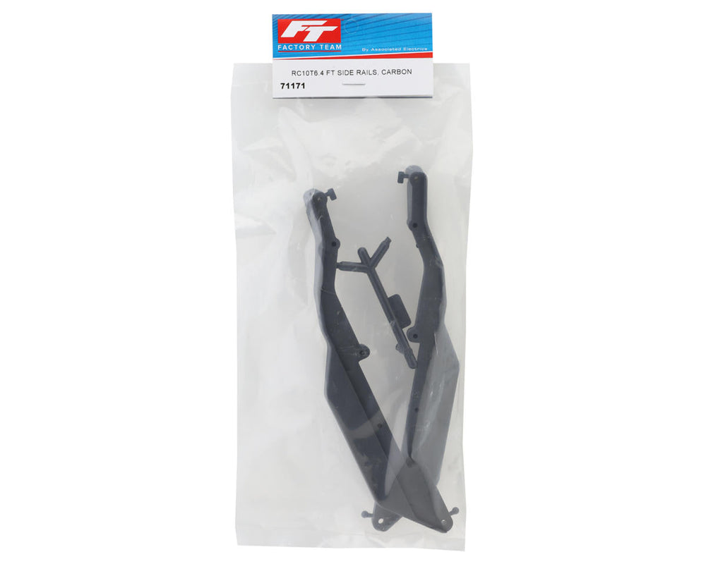 Team Associated RC10T6.4 1/10 Stadium Truck Factory Team Side Rails (Carbon) (ONLINE ORDER ONLY)