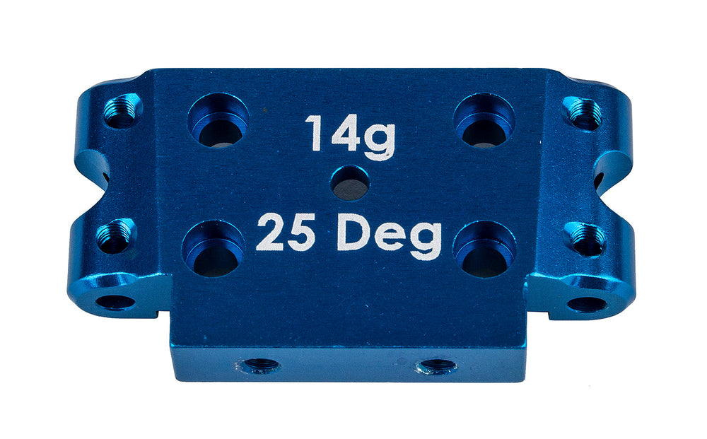 Team Associated DR10 Factory Team Aluminum Front Bulkhead 25deg Blue for DR10 Reakt & DR10 Pro Reakt (ONLINE ORDER ONLY)