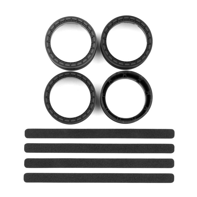 Team Associated DC10 FT Adjustable Wheel Rims, Black 72242 (ONLINE ORDER ONLY)
