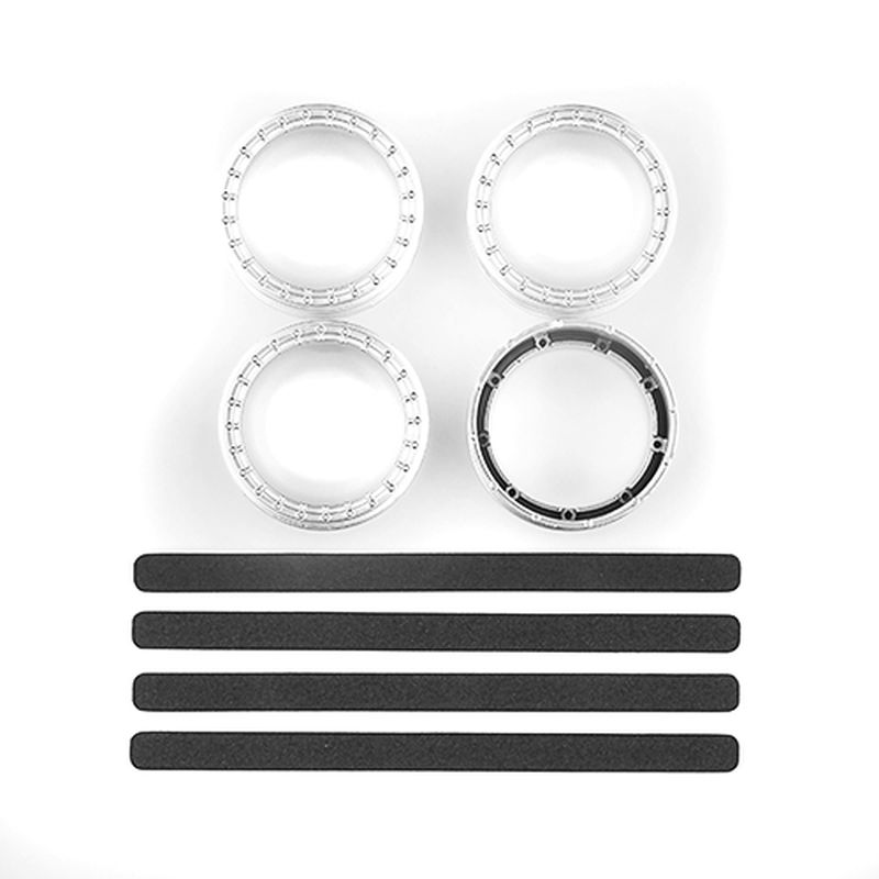 Team Associated DC10 FT Adjustable Wheel Rims, White 72244 (ONLINE ORDER ONLY)