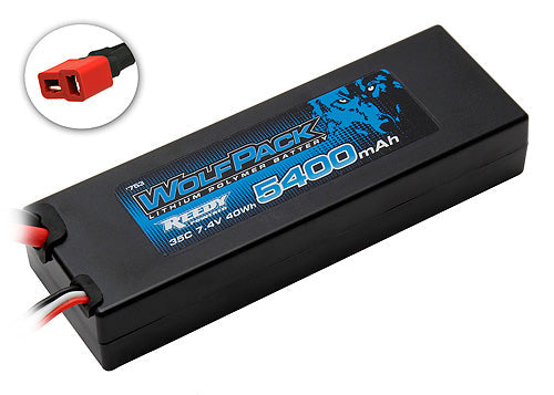 Team Associated WolfPack 2S 7.4V 5400mAh 35C LiPo Battery T-Plug