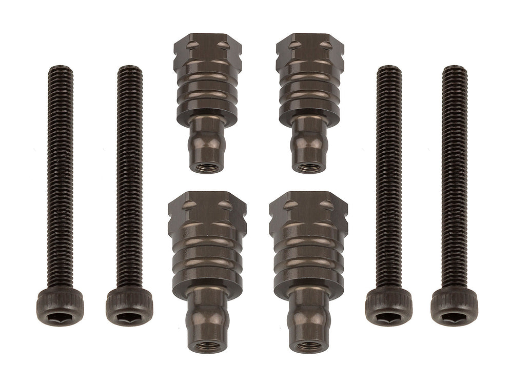 Team Associated RC8B4 FT Shock Bushings, 14mm & 17mm, Aluminum 81591 (ONLINE ORDER ONLY)