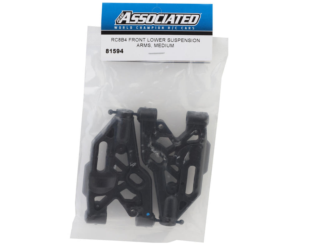 Team Associated RC8B4 Front Lower Suspension Arms Medium (ONLINE ORDER ONLY)
