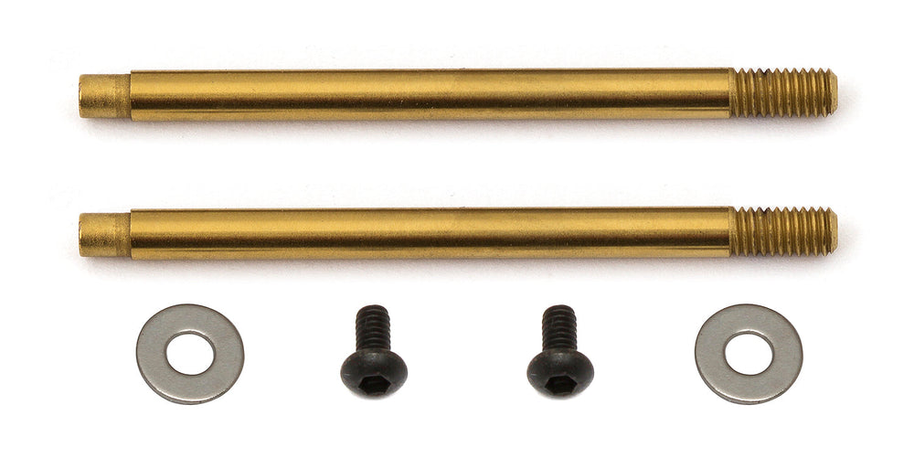 Team Associated 3X23 Shock Shafts (2) V2 TiN Coated (ONLINE ORDER ONLY)