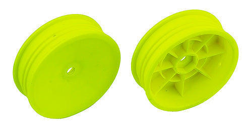 Team Associated Slim 2WD 2.2 Front Wheels Yellow 12mm Hex for B6 and B6D (ONLINE ORDER ONLY)