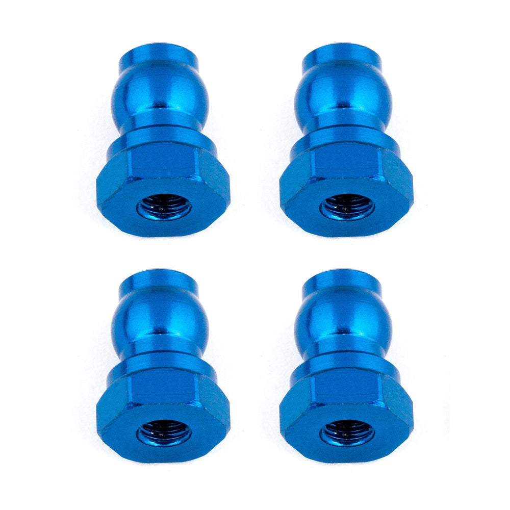 Team Associated Shock Bushings 10mm Blue Aluminum for B6.1 (ONLINE ORDER ONLY)