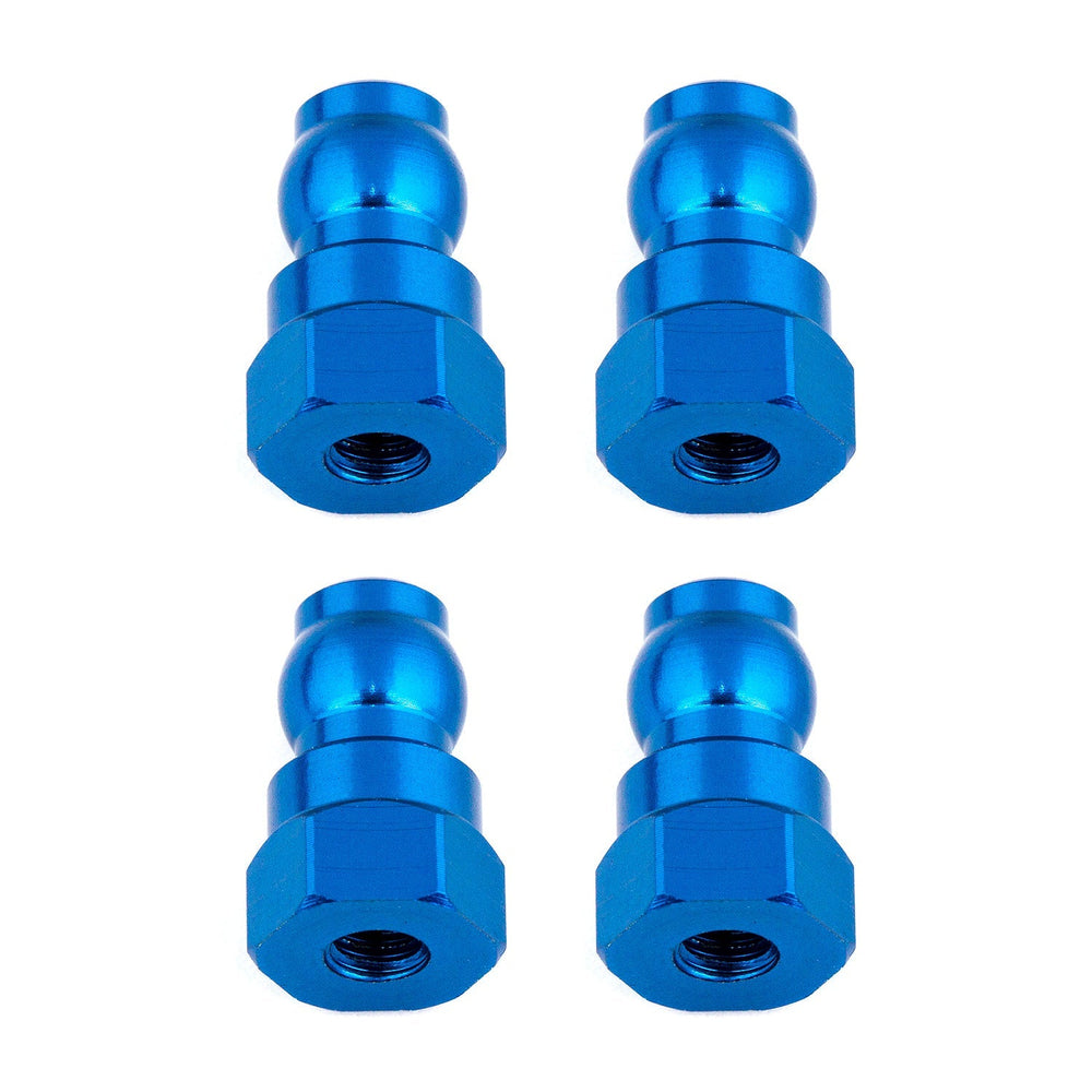 Team Associated Shock Bushings 12mm Blue Aluminum for B6.1 (ONLINE ORDER ONLY)