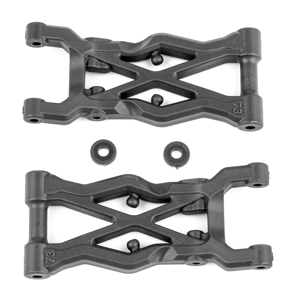 Team Associated RC10B6.2 Factory Team Rear Suspension Arms 73mm Carbon Fiber (ONLINE ORDER ONLY)