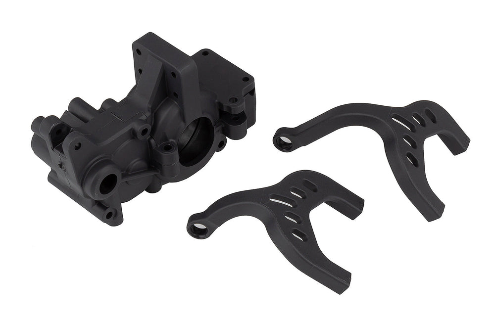 Team Associated RC10B6 FT Laydown Gearbox and Chassis Braces Carbon (ONLINE ORDER ONLY)