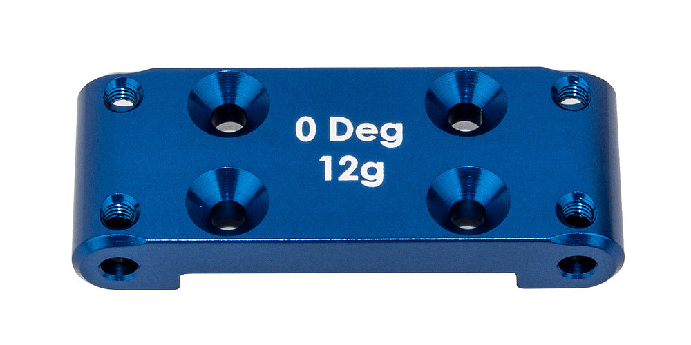 Team Associated RC10B6.4 Front Bulkhead  (0 Degree) Blue Aluminum (ONLINE ORDER ONLY)