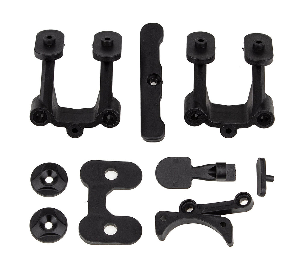 Team Associated RC10B74.2 Rear Body Mount Wing Mounts Bumper Fan Mount (ONLINE ORDER ONLY)