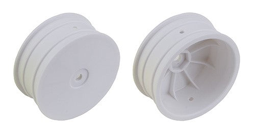 Team Associated 4WD 2.2 inch Front Wheels +1.5mm Offset White