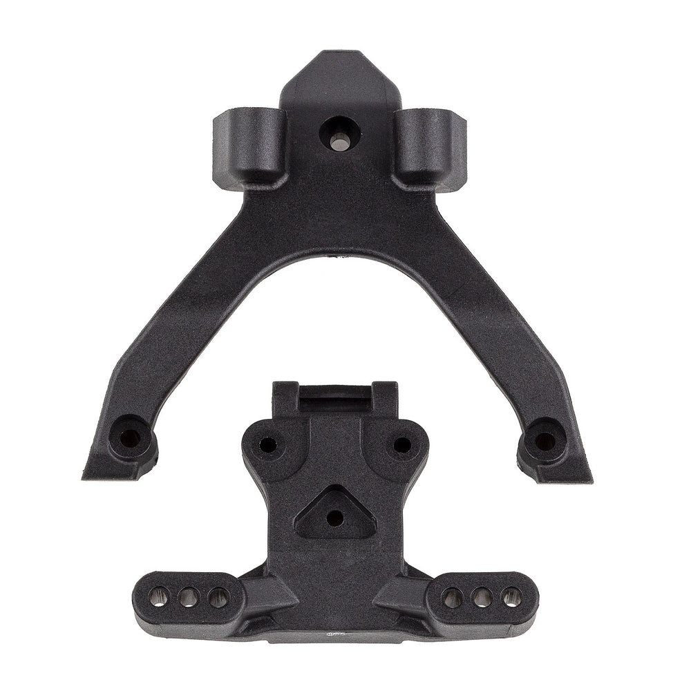 Team Associated FT Top Plate and Ballstud Mount, Carbon 92404 (ONLINE ORDER ONLY)