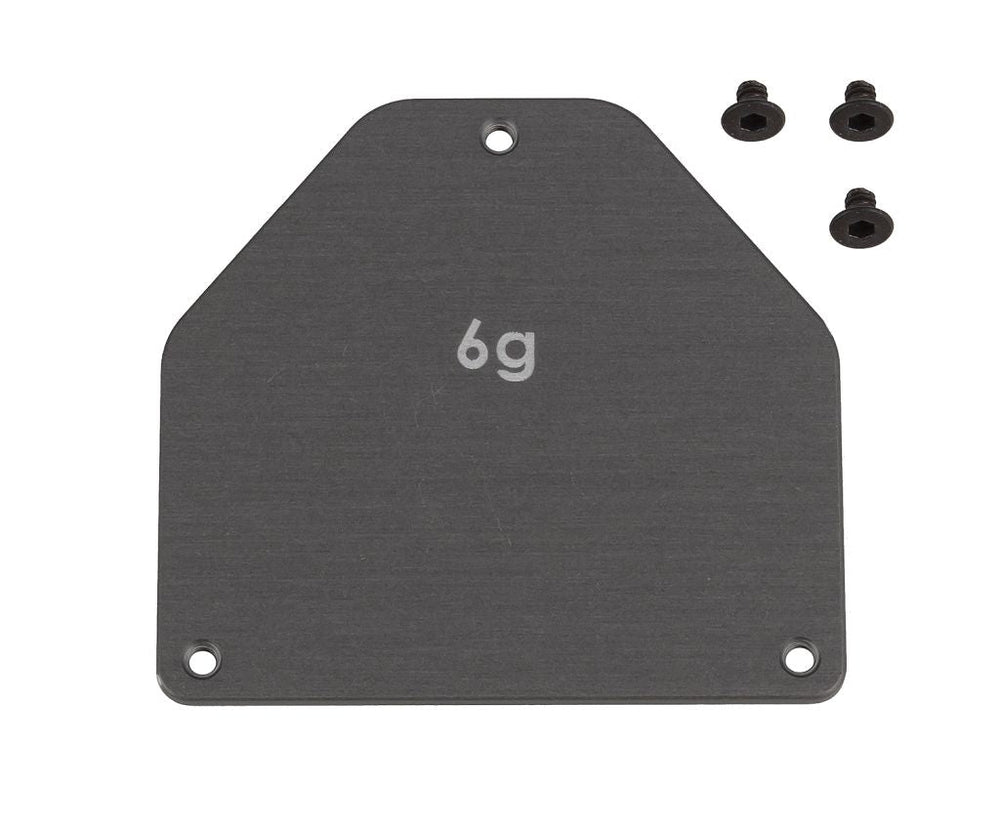 Team Associated RC10B7 FT Aluminum Servo Weight Plate, 6g 92444 (ONLINE ORDER ONLY)