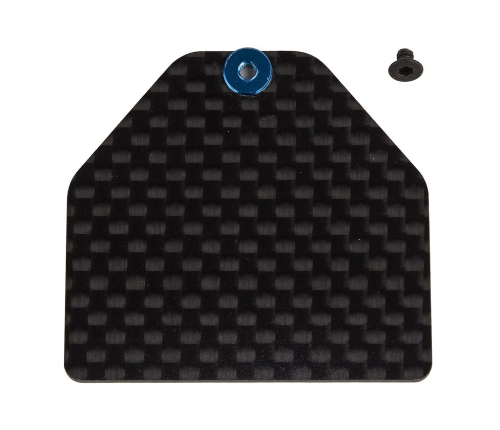 Team Associated RC10B7 FT Carbon Fiber Servo Weight Plate, 4g 92446 (ONLINE ORDER ONLY)