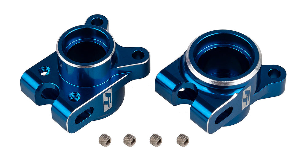 Team Associated RC10B7 FT Rear Hub Set, Blue  92471 (ONLINE ORDER ONLY)